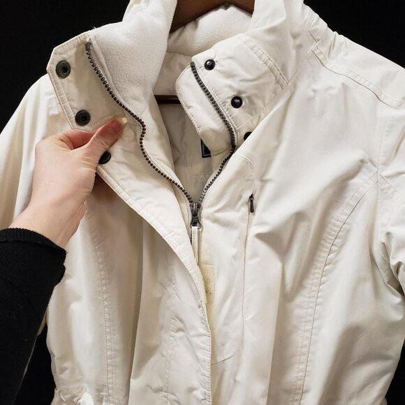 Eddie Bauer Womens Weatheredge Goose Down Jacket Size S Skiing Winter Neutral - Picture 3 of 15